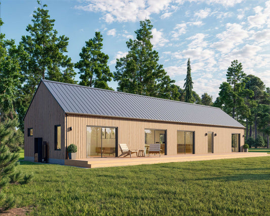 Modern Cabin House, 3 Bedroom, 20’ x 70’