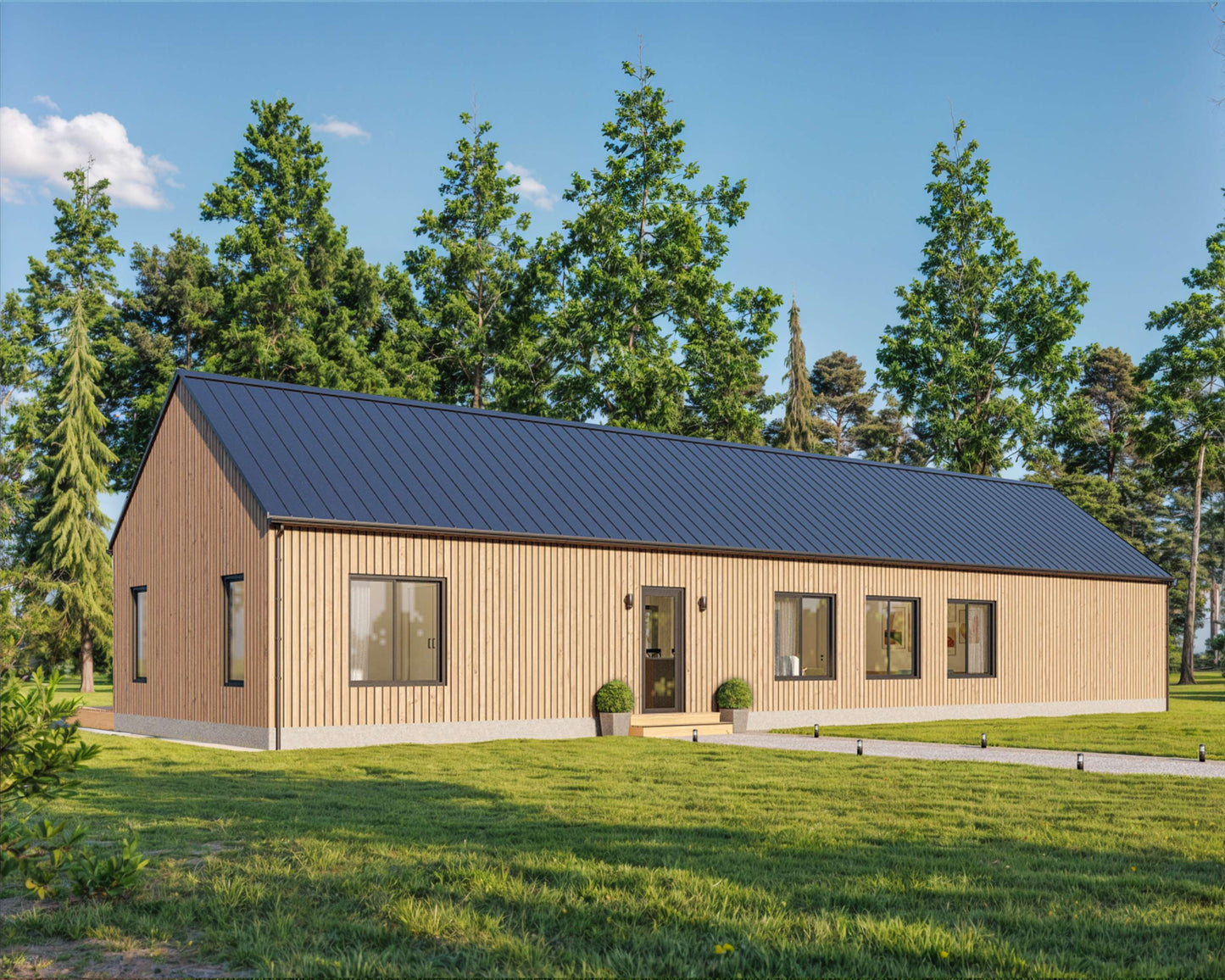 Modern Cabin House, 3 Bedroom, 20’ x 70’