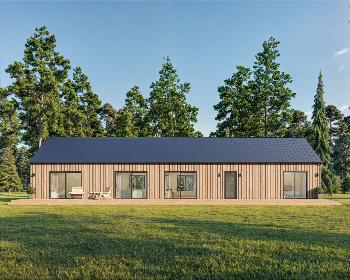 Modern Cabin House, 3 Bedroom, 20’ x 70’