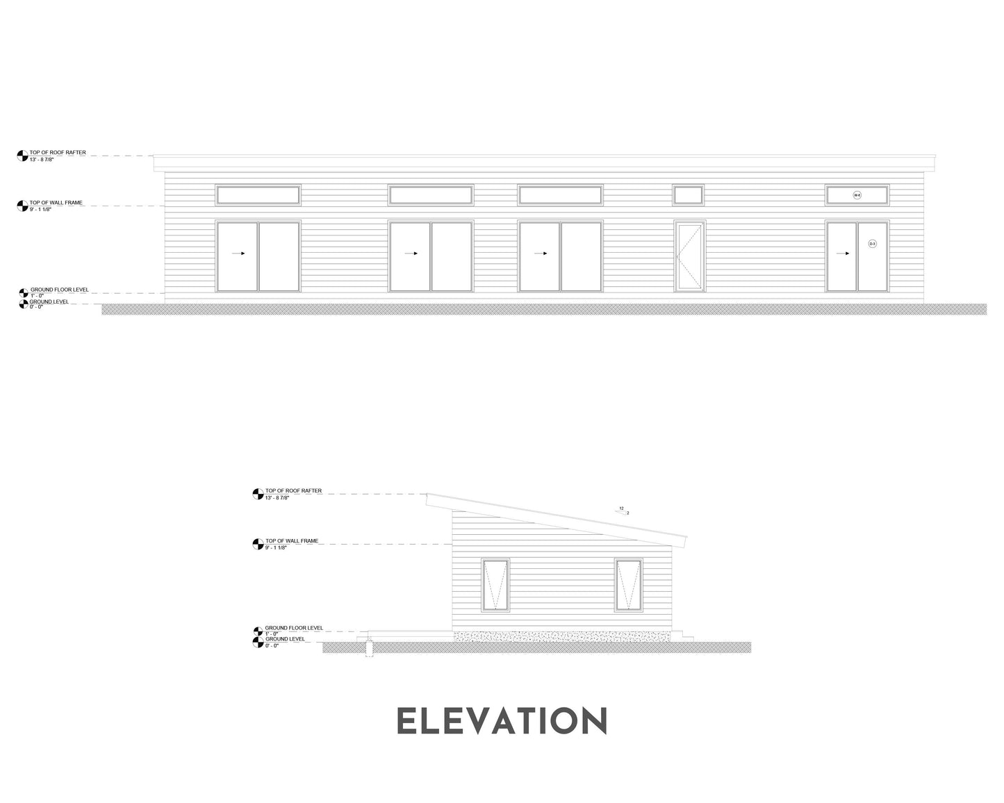 Shed Roof Cabin House, 3 Bedroom, 20’ x 70’