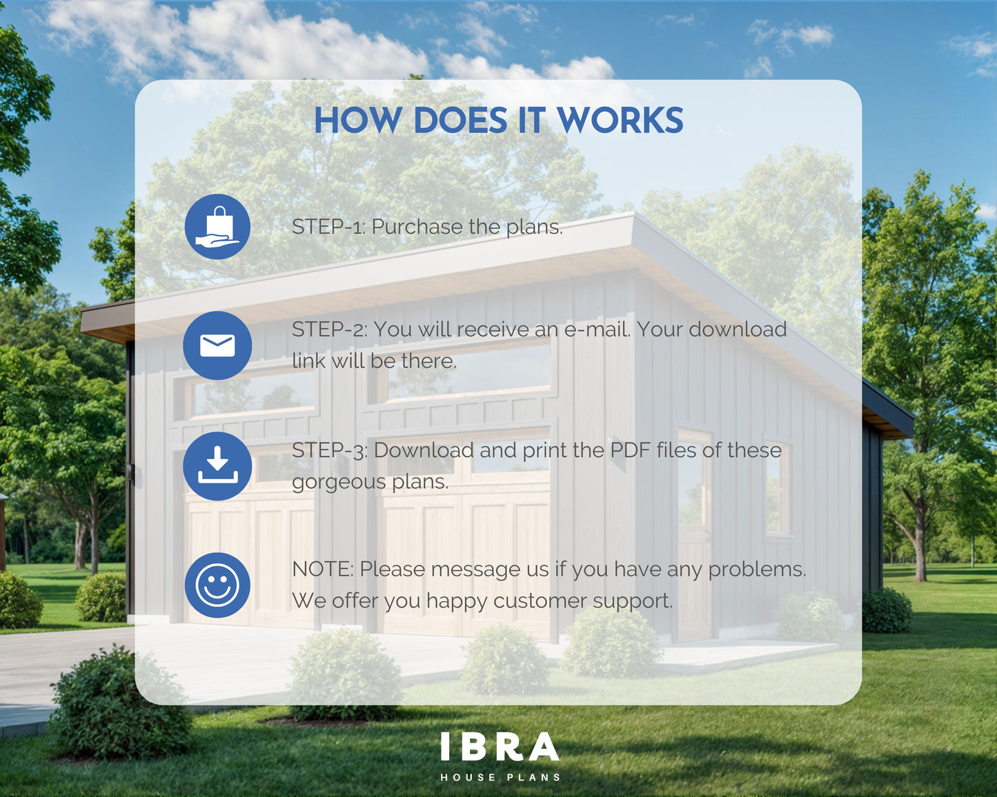 Two Car Shed Roof Garage , 24’ x 28’