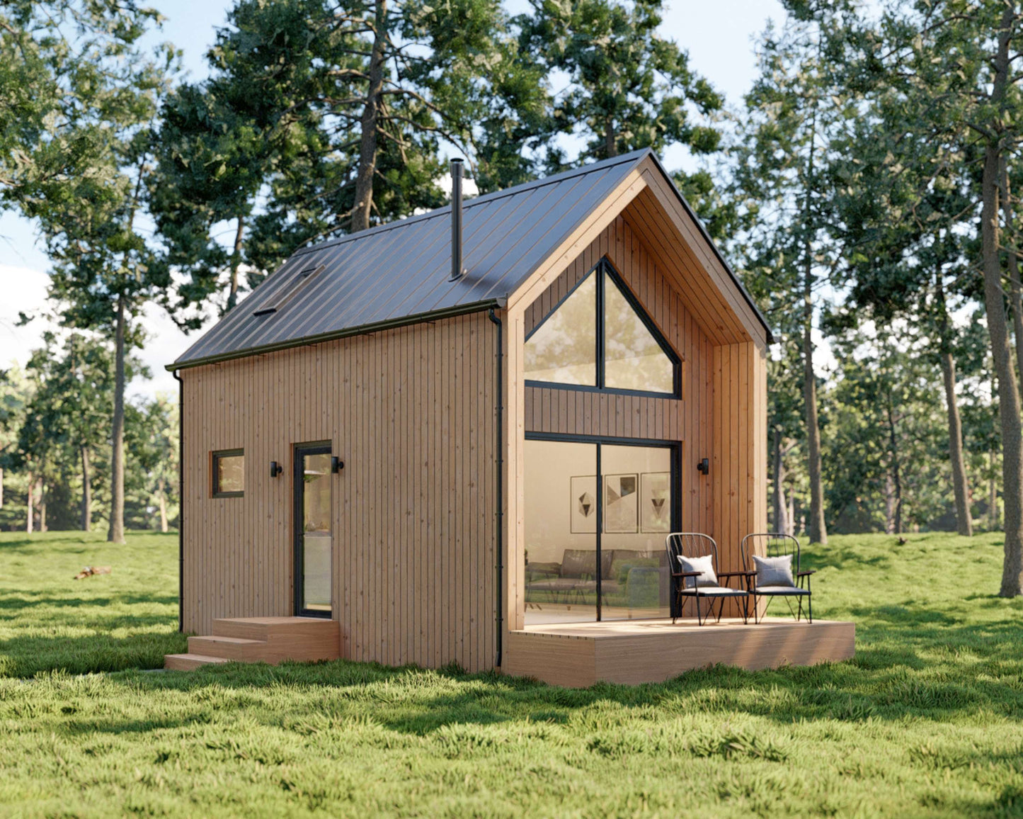 Modern Tiny House, 1 Bedroom, 12’ x 20’