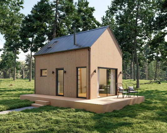 Modern Tiny House, 1 Bedroom, 12’ x 20’