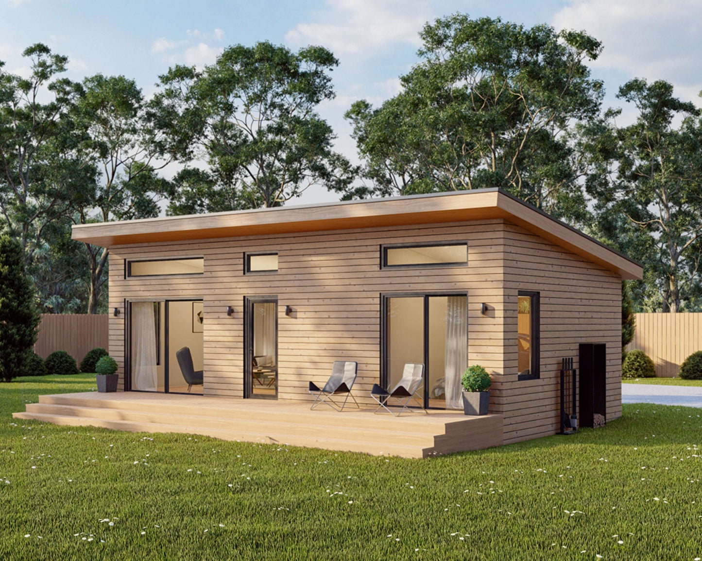 Shed Roof Cabin House, 1 Bedroom, 16’ x 32’