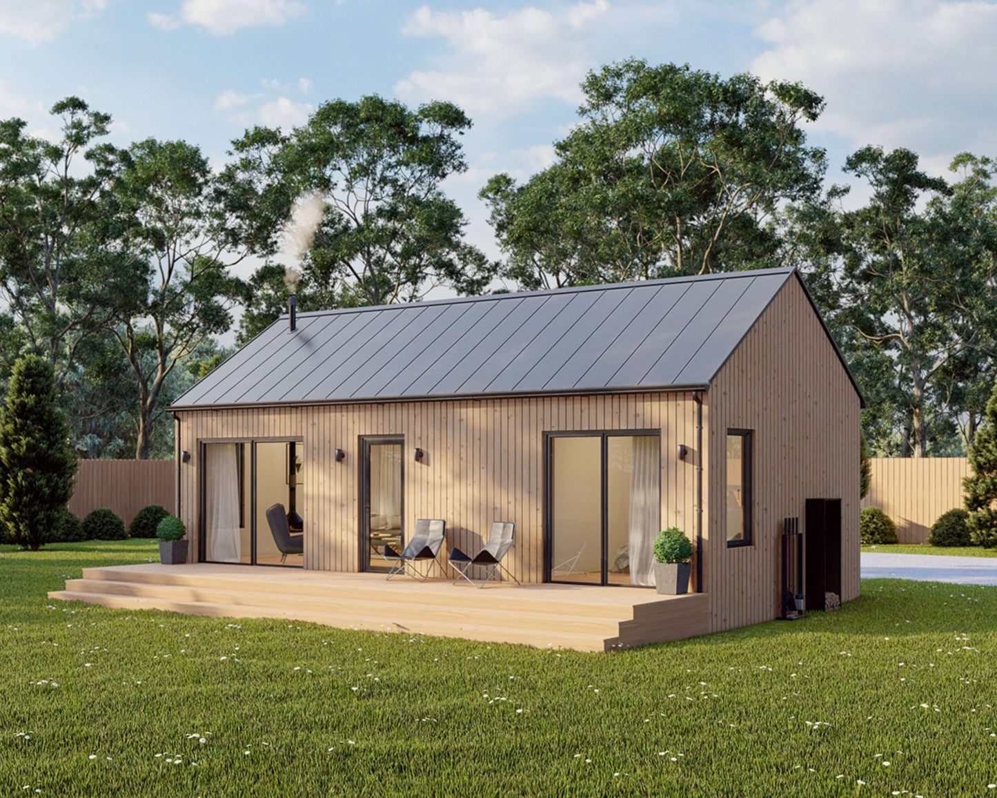 Modern Cabin House, 1 Bedroom, 16’ x 32’