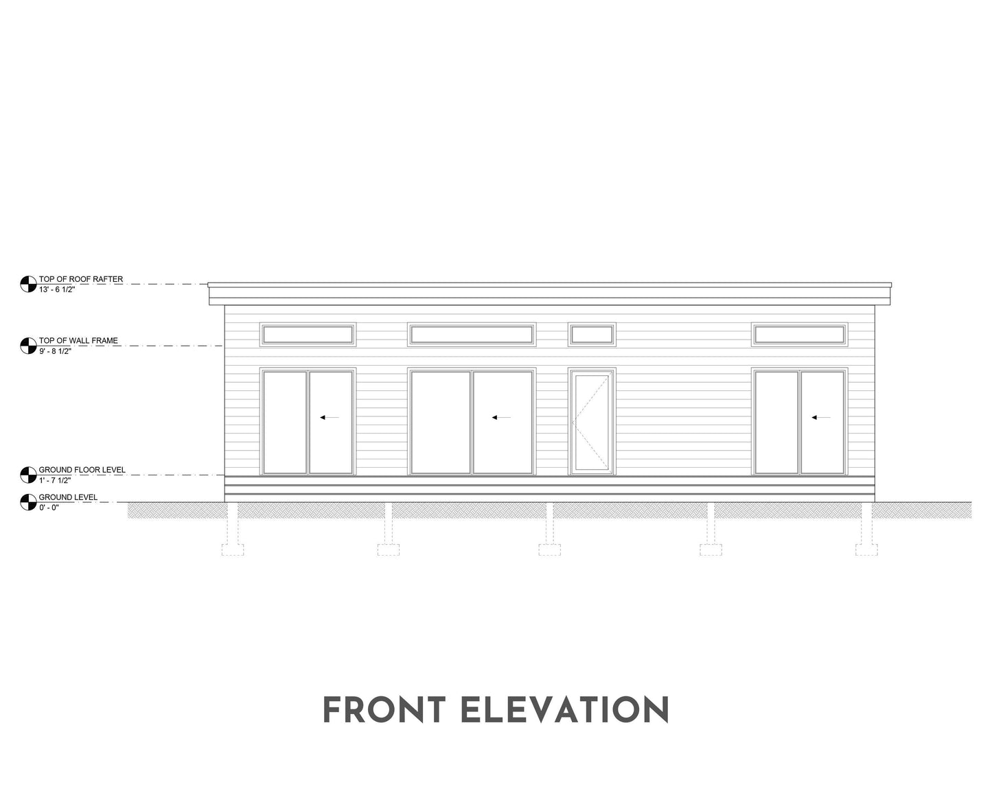 Shed Roof Cabin House, 1 Bedroom, 16’ x 40’