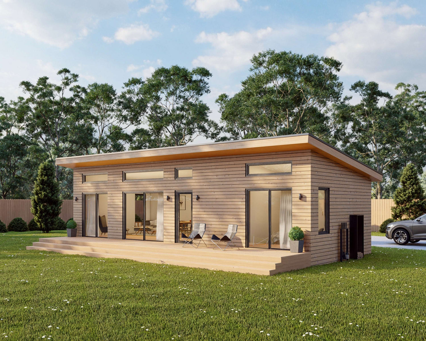 Shed Roof Cabin House, 1 Bedroom, 16’ x 40’