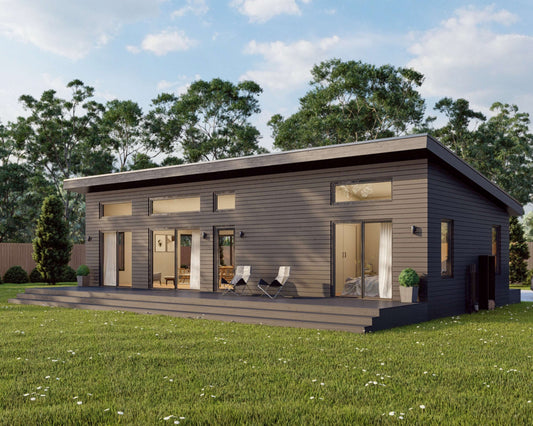 Shed Roof Cabin House, 2 Bedroom, 20’ x 44’