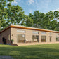 Shed Roof Cabin House, 3 Bedroom, 20’ x 70’