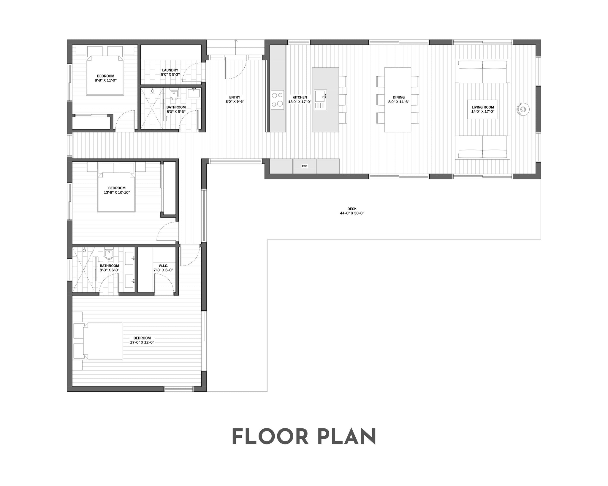 Modern Cabin House, Lshaped House, 3 Bedroom Ibra House Plans — free download