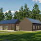 Modern Cabin House, L-shaped House, 3 Bedroom
