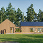Modern Cabin House, L-shaped House, 3 Bedroom