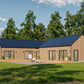 Modern Cabin House, L-shaped House, 3 Bedroom