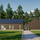 Modern Cabin House, L-shaped House, 3 Bedroom