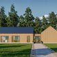 Modern Cabin House, L-shaped House, 3 Bedroom