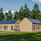 Modern Cabin House, L-shaped House, 3 Bedroom