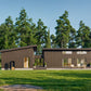 Shed Roof Modern Cabin House, L-shaped House, 3 Bedroom