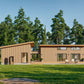 Shed Roof Modern Cabin House, L-shaped House, 3 Bedroom