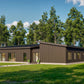 Shed Roof Modern Cabin House, L-shaped House, 3 Bedroom