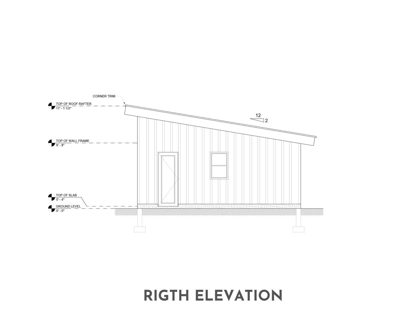 Three Car Shed Roof Garage , 24’ x 40’
