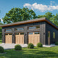 Three Car Shed Roof Garage , 24’ x 40’