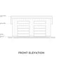 Two Car Shed Roof Garage , 24’ x 28’