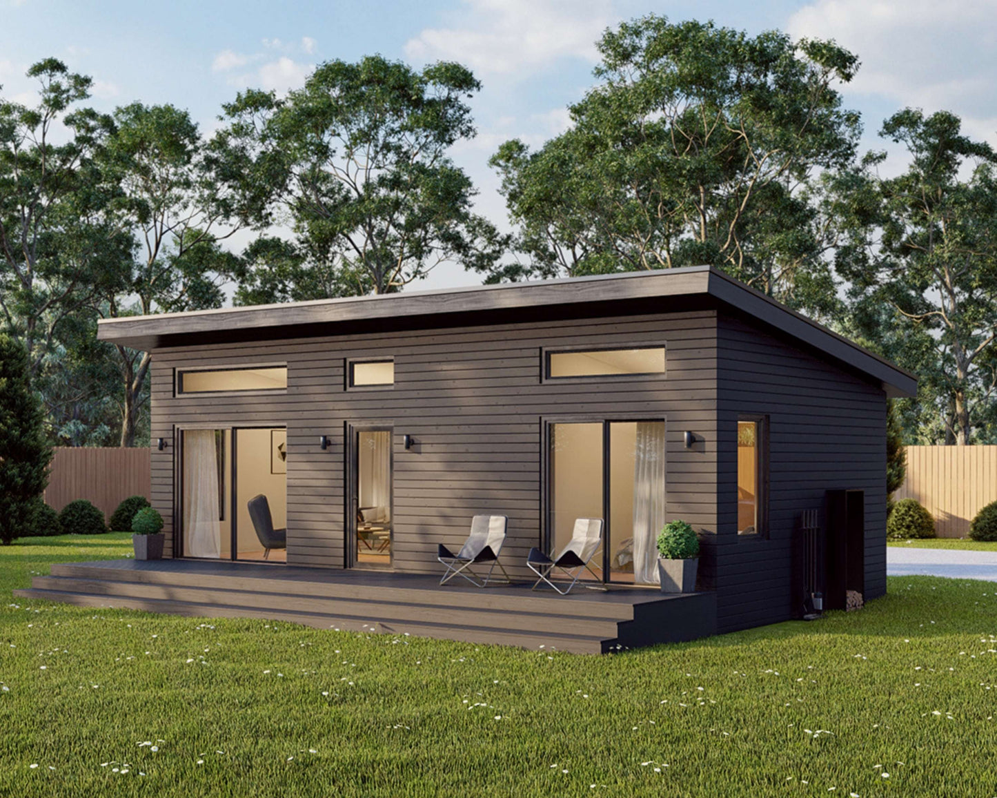 Shed Roof Cabin House, 1 Bedroom, 16’ x 32’