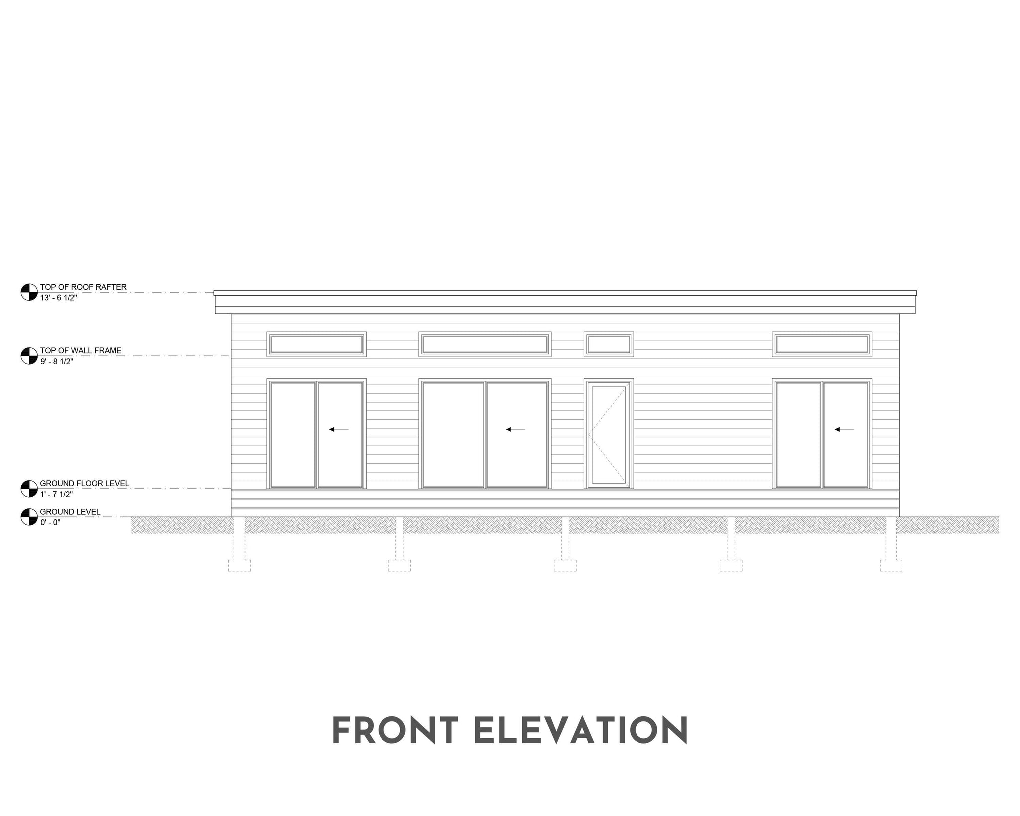 Shed Roof Cabin House, 1 Bedroom, 16’ x 40’ – Ibra House Plans