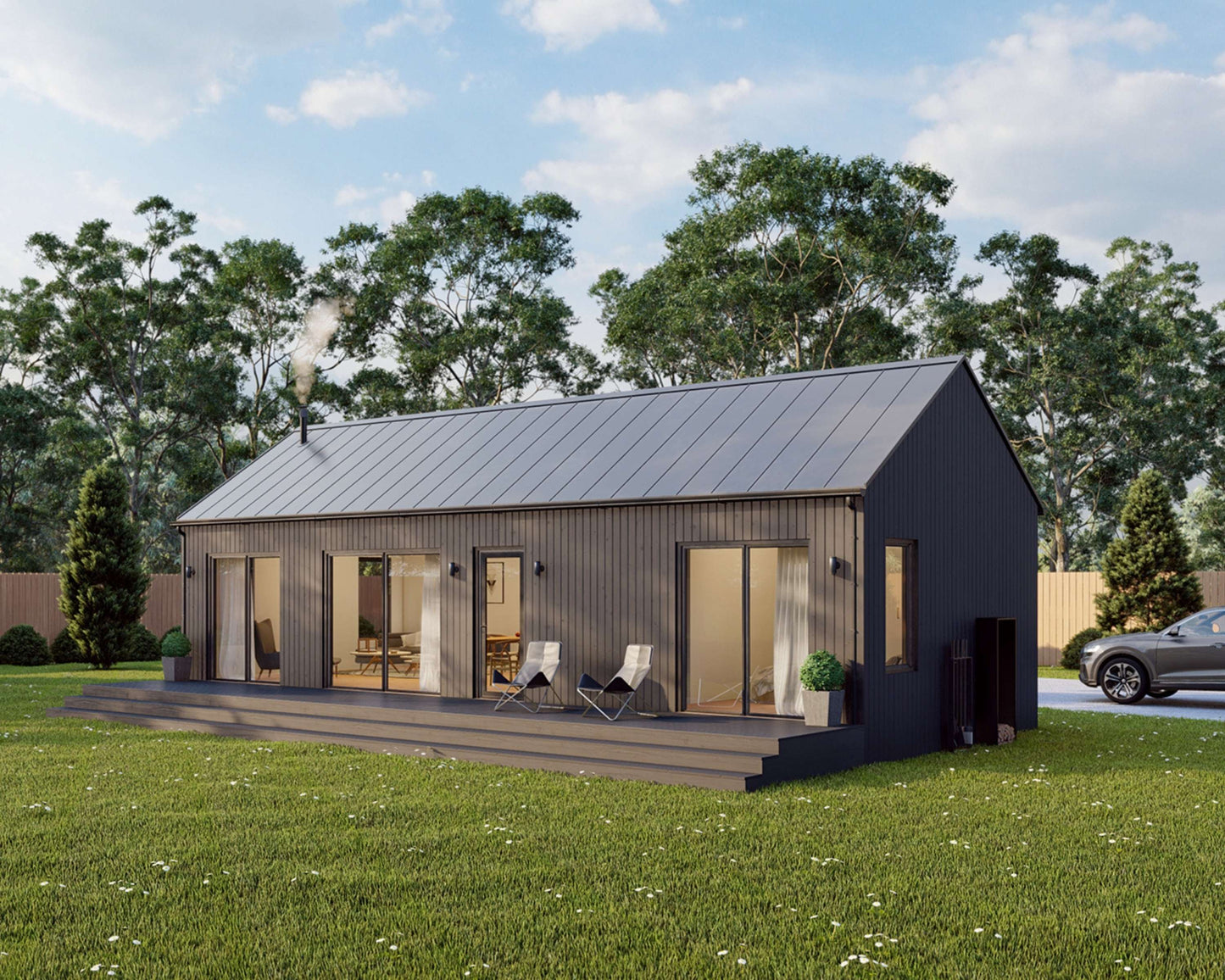 Modern Cabin House, 1 Bedroom, 16’ x 40’